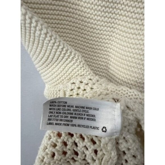 Art Class XL Cream Knit Top With Scallop Hem - Picture 4 of 4